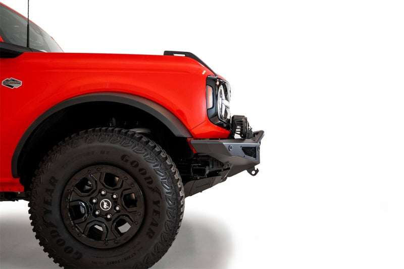 Addictive Desert Designs F230181060103 2021+ Ford Bronco Rock Fighter Front Bumper - Hammer Black