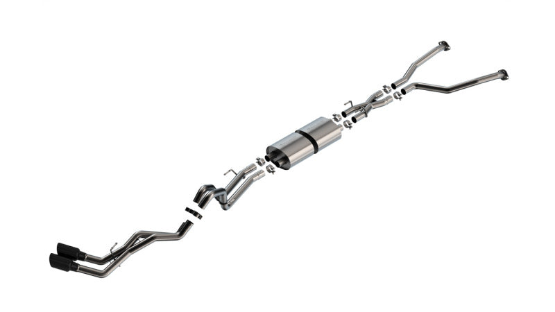 Borla 140939BC 22-24 Toyota Tundra 3.4L V6 (Inc. Hyb.) Ext. Cab/STD Bed/145.7in WB S-Type Cat-Back - Blk Chrm