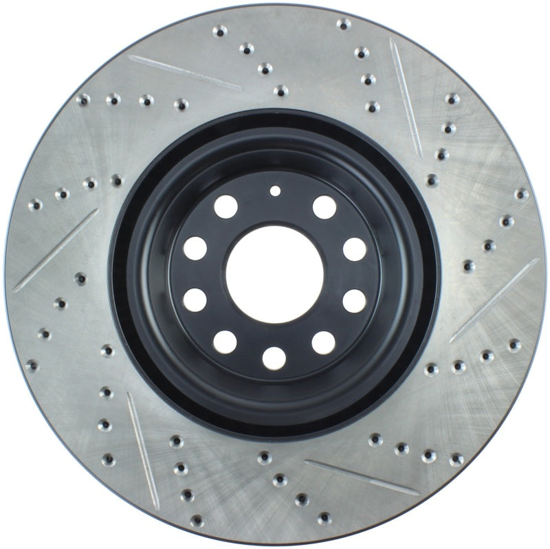 Stoptech 127.33144R StopTech Slotted & Drilled Sport Brake Rotor