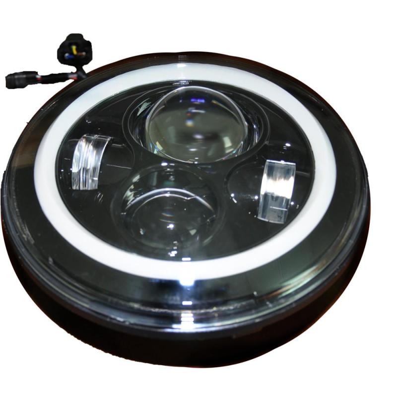 DV8 Offroad HL7JK-01 07-18 Jeep Wrangler JK LED Projector Headlights