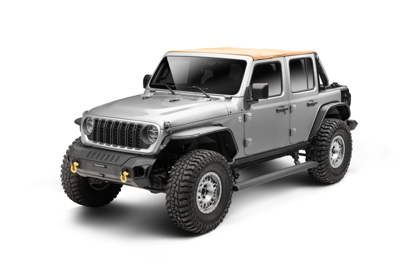 Go Rhino 20450674PC RealTruck 18-24 Jeep Wrangler 4dr VoltStep Electric Running Board Kit (Drilling Req.) - Tex. Blk