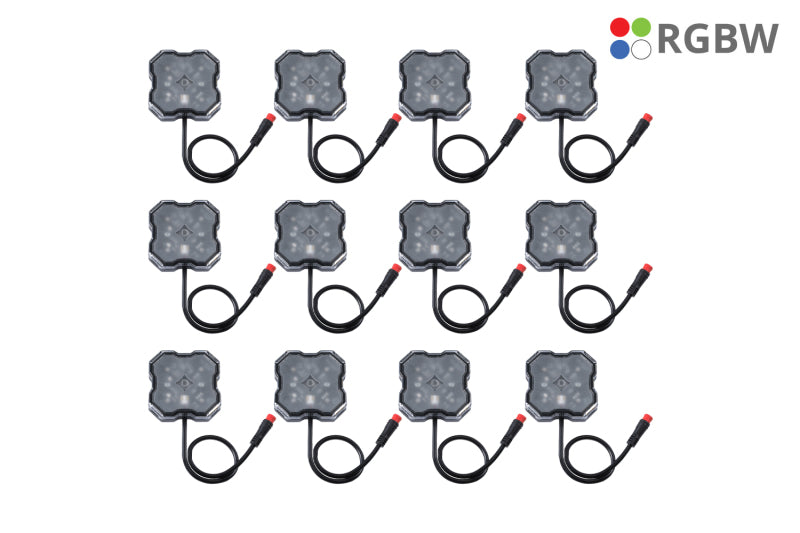 Diode Dynamics DD7749C RGBW Rock Light Installer Magnet Mount Kit w/Controller (12-pack)