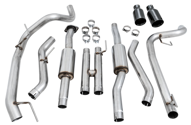 AWE Tuning 3015-33106 2017+ Ford Raptor 0 FG Performance Exhaust System - w/ Diamond Black Tips