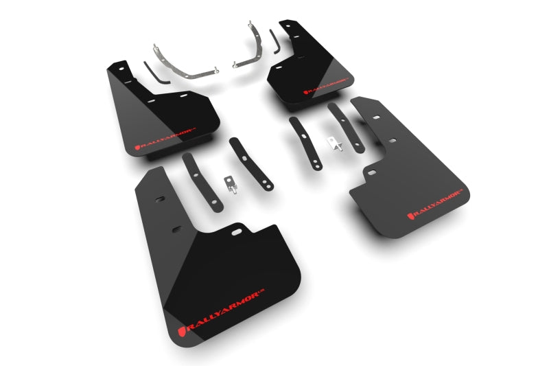 Rally Armor MF135-UR-BLK-RD 2025+ Hyundai Tucson (Excl. ICE & XRT) Black UR Mud Flap w/ Red Logo