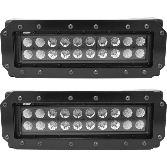 Westin 57-0035 HDX Flush Mount B-FORCE LED Light Kit (Set of 2) w/wiring harness - Black