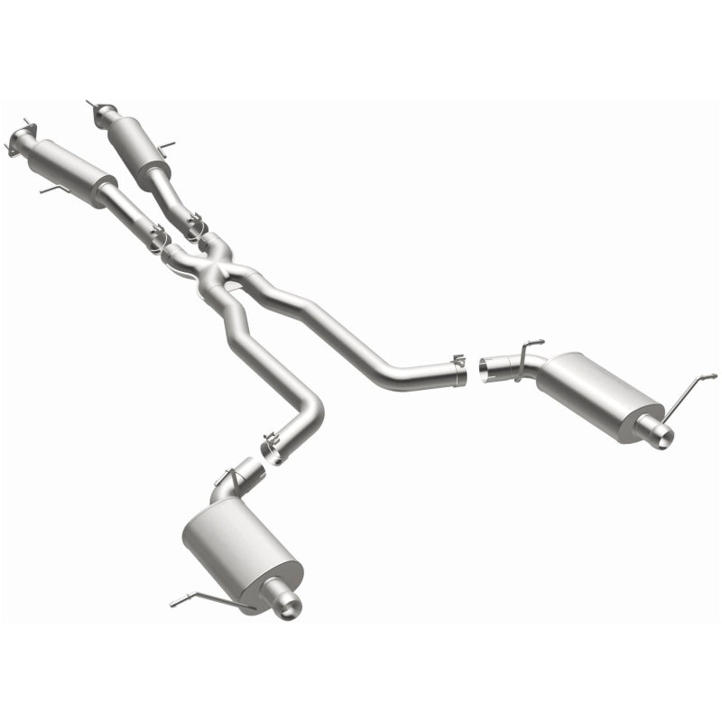 Magnaflow 15064 MagnaFlow 12 Jeep Grand Cherokee V8 6.4L Dual Split Rear Exit Stainless Cat Back Performance Exhaust