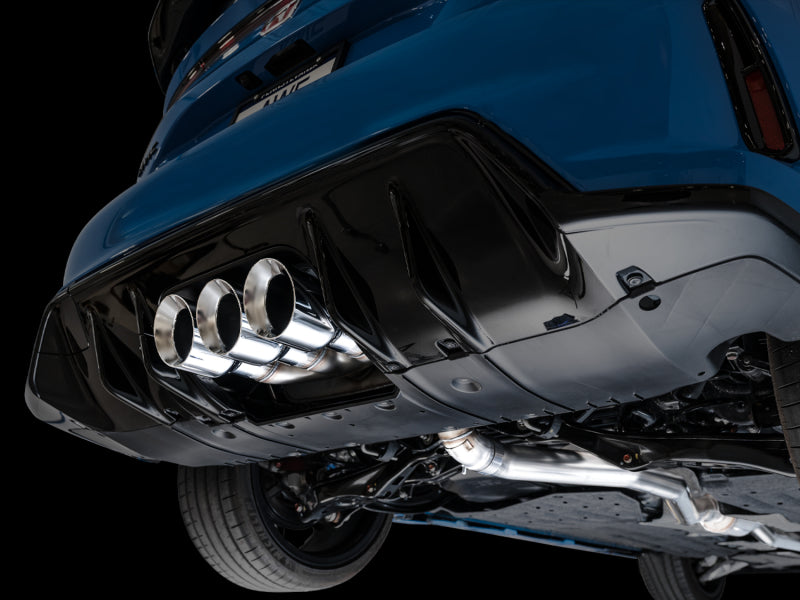 AWE Tuning 3015-52287 2023 Honda Civic Type R FL5 Touring Edition Exhaust w/ Triple Chrome Silver Tips
