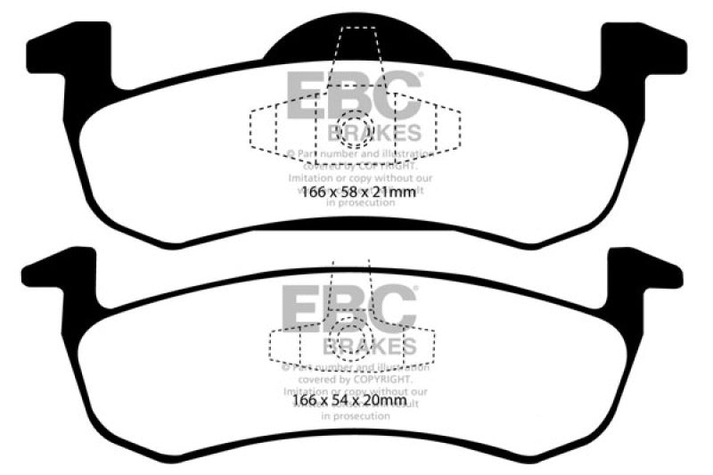 EBC DP41804R 07-09 Ford Expedition 5.4 2WD Yellowstuff Rear Brake Pads