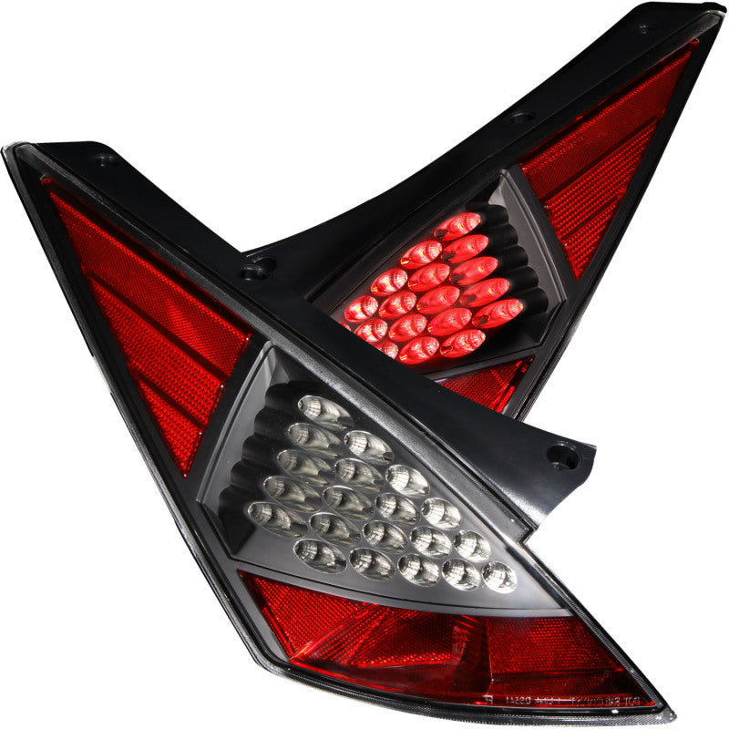 ANZO 321099 2003-2005 Nissan 350Z LED Taillights Black