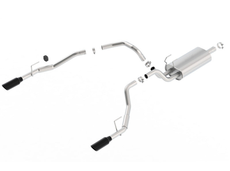 Borla 140552BC 09-17 RAM 1500 5.7L V8 5in Single Tip Black Chrome Cat-Back Touring Exhaust Through Bumper