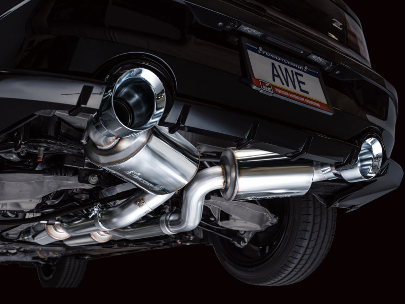 AWE Tuning 3015-32400 AWE 2023 Nissan Z RZ34 RWD Touring Edition Catback Exhaust System w/ Chrome Silver Tips