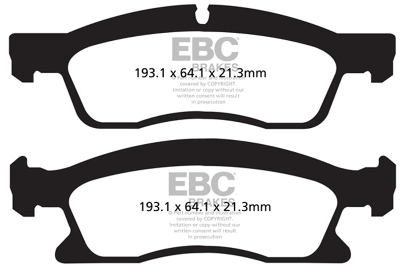 EBC DP62136 13+ Dodge Durango 5.7 Greenstuff Front Brake Pads