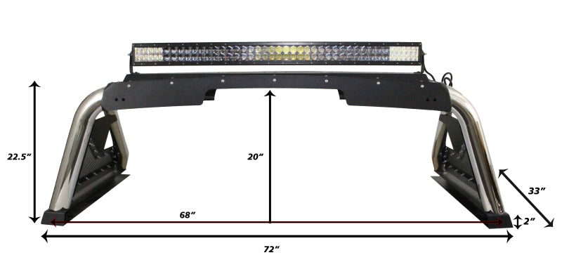 Go Rhino 911000PS 07-20 Toyota Tundra Sport Bar 2.0 (Full Size) - SS