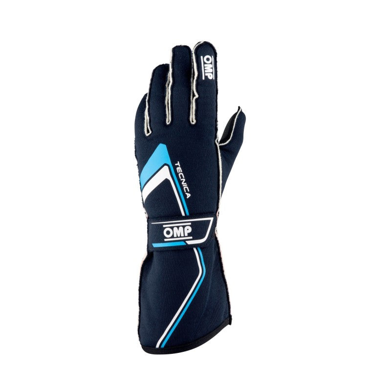 Omp Racing, Inc. OMPIB0-0772-A01-244-S Tecnica Gloves Blue And Cyan Small