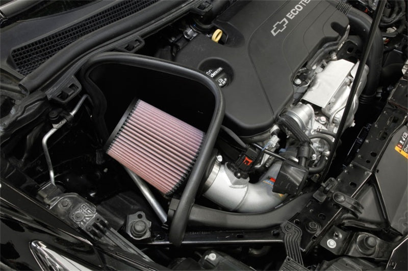 K&N Engineering 69-4537TS K&N 17-18 Chevy Cruze 1.4L Turbo Silver Typhoon Short RAM Intake