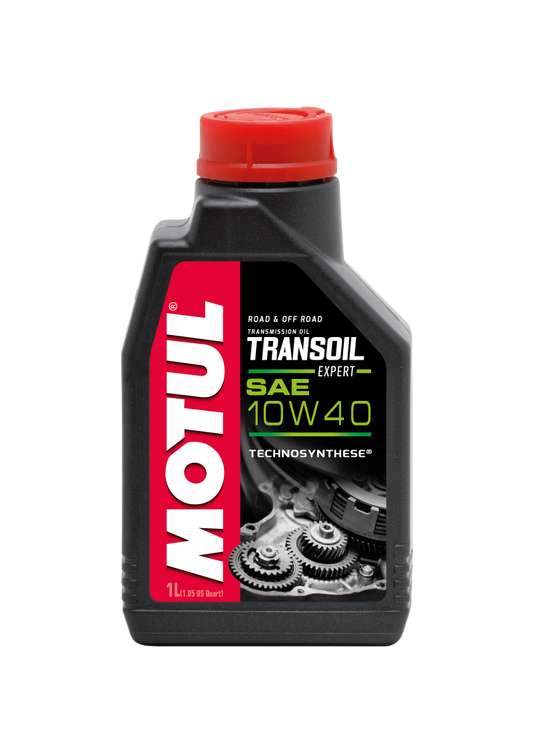 Motul 105895 1L Powersport TRANSOIL Expert SAE 10W40 Technosynthese Fluid for Gearboxes