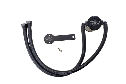 J&L 3081D-B 16-24 Chevrolet Camaro LT1 6.2L Driver Side Oil Separator 3.0 - Black Anodized