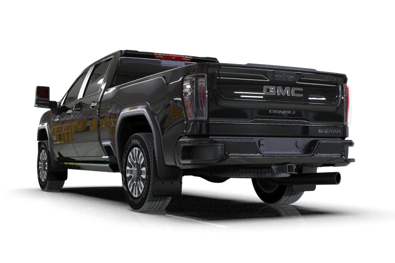 Rally Armor MF131-BLK-WH 20-26 GMC Sierra 2500/3500 HD Denali Black Mud Flap w/White Logo