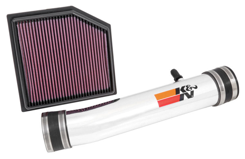 K&N Engineering 69-8704TP K&N 69 Series Performance Typhoon Intake Kit - Polished for 13-14 Lexus GS350 3.5L V6