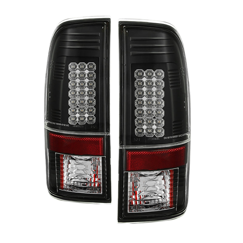 SPYDER 5003898 Spyder Ford Super Duty 08-15 LED Tail Lights Black ALT-YD-FS07-LED-BK