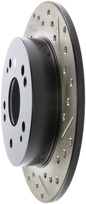 Stoptech 127.40040L StopTech 06-09 Honda Civic Ex/Si Slotted & Drilled Left Rear Rotor