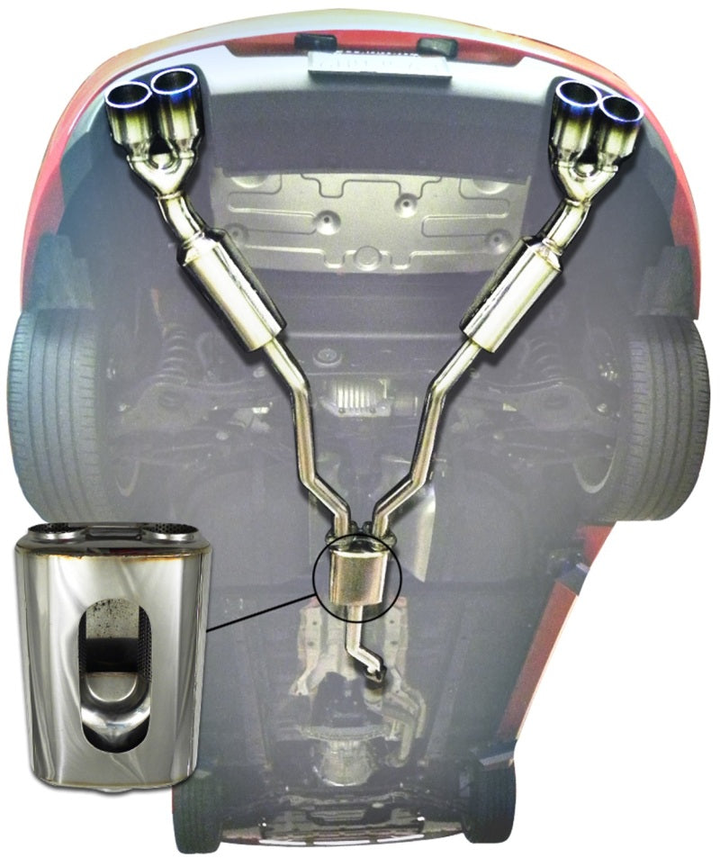Injen SES1386TT 10-13 Hyundai Genesis Coupe 2.0L(t) 4cyl SS Exhaust w/ 76mm Y-Pipe Resonator/Molded SS Flanges