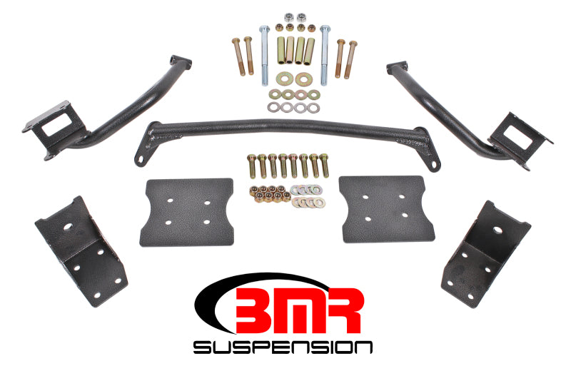 BMR Suspension TBR004H BMR 79-04 Fox Mustang Torque Box Reinforcement Plate Kit(TBR005H And TBR003H) - Black Hammertone