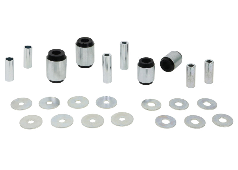 Whiteline W53312 Plus 02-09 Lexus GX470 / 06+ Toyota FJ Cruiser Fr C/A - Lwr Inner Front & Rear Bushing Kit