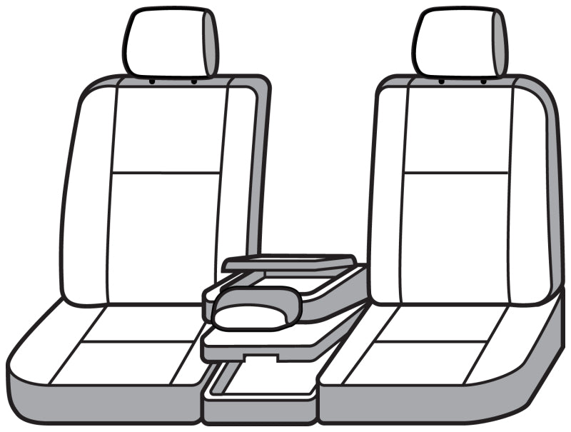 Covercraft SS3415PCGY 11-16 Ford F-250 Polycotton SeatSaver Custom Front Row Seat Covers - Grey