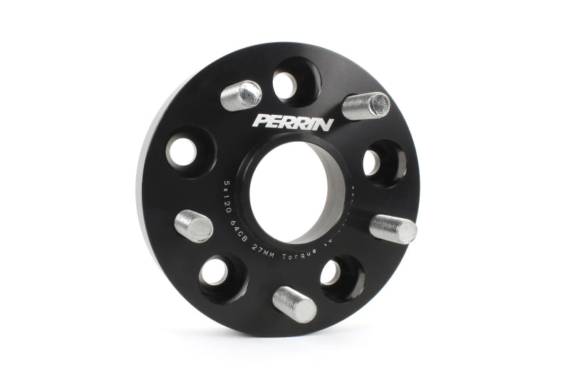 Perrin Performance PHP-WHL-027BK PERRIN 17-25 Honda Civic Type R / 22-26 Acura Integra Type S 64.1mm 5x120 Wheel Spacers 27mm - Pair