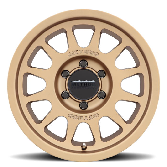 Method Wheels MR70378560900 Method MR703 17x8.5 0mm Offset 6x5.5 106.25mm CB Method Bronze Wheel