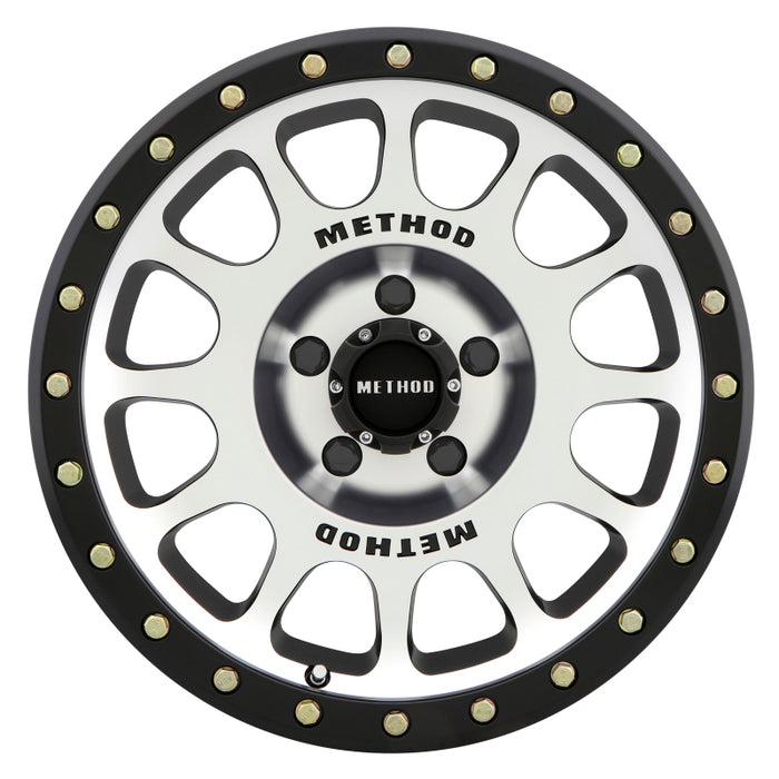 Method Wheels MR30568012300 Method MR305 NV 16x8 0mm Offset 5x4.5 83mm CB Machined/Black Street Loc Wheel