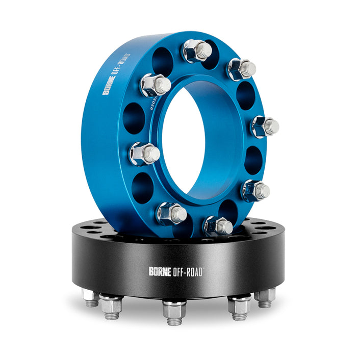 Mishimoto BNWS-006-500BL Borne Off-Road Wheel Spacers 8X165.1 121.3 50 M14 Blu