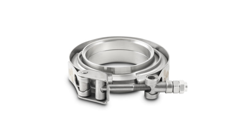 Vibrant 1493 T304 SS V-Band Flange Assembly for 4in O.D. Tubing incl 2 V-Band flanges & 1 V-Band Clamp