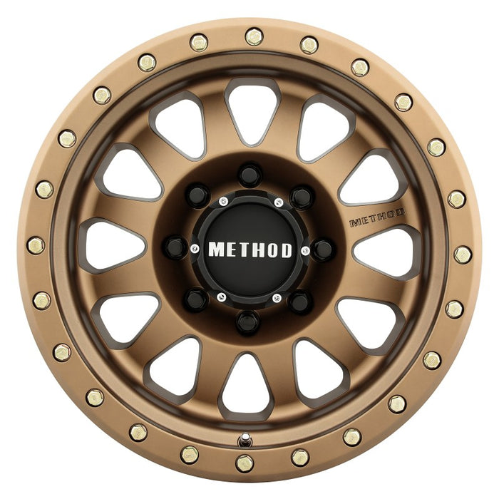 Method Wheels MR30478580900 Method MR304 Double Standard 17x8.5 0mm Offset 8x6.5 130.81mm CB Method Bronze Wheel