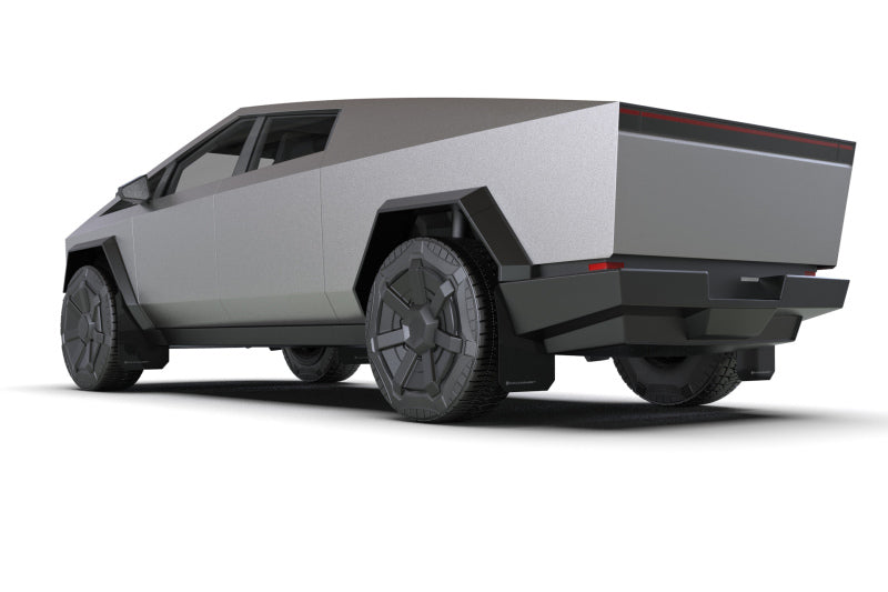Rally Armor MF112-UR-BLK-MBK 24-25 Tesla Cybertruck Black UR Mud Flap Metallic Black Logo