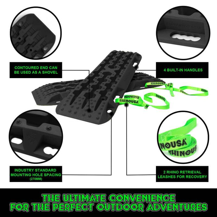 Rhino USA TRACBOARDS-BLK RSA Traction Boards