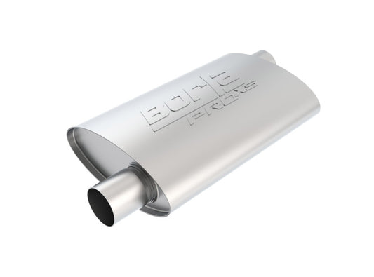 Borla 40351 PRO-XS 2.25in Tubing 14in x 4in x 9.5in Oval Offset/Offset Muffler