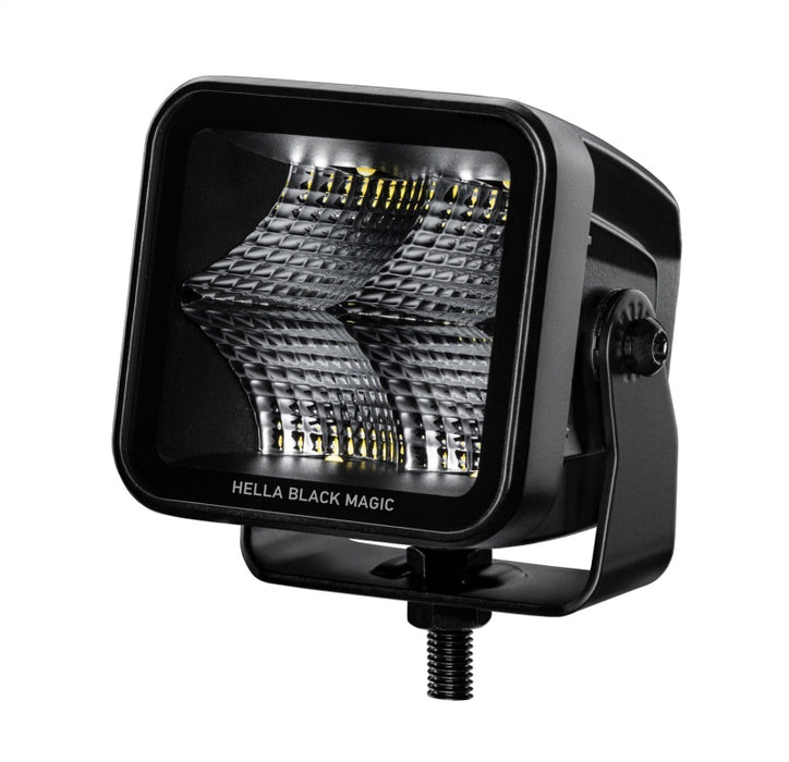 Hella 358176811 Universal Black Magic 3.2in L.E.D. Cube Kit - Flood Beam