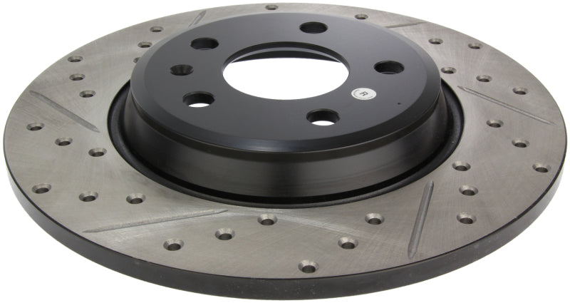 Stoptech 127.33127R StopTech Power Slot 09-10 Audi A4/A4 Quattro / 08-10 A5 / 10 S4 Rear Right Drilled & Slotted Rotor