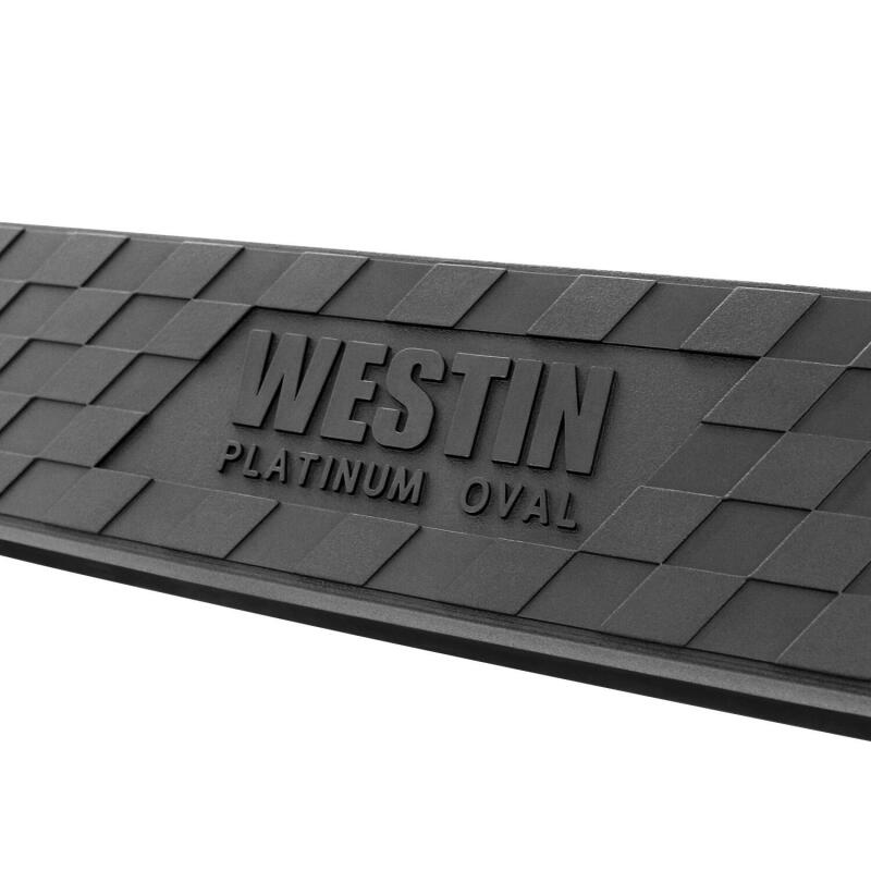 Westin 21-4135 2019 Chevrolet Silverado/Sierra 1500 Crew Cab Platinum 4 Oval Nerf Step Bars - Black
