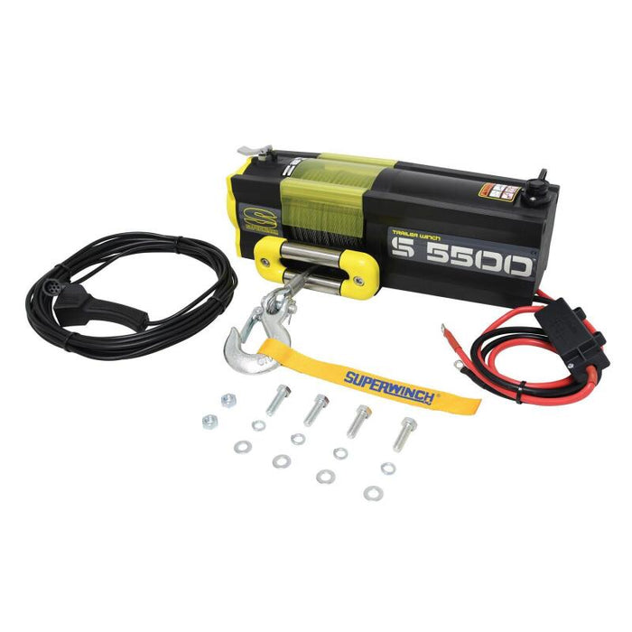 Superwinch 1455200 5500 LBS 12V DC 7/32in x 60ft Steel Rope S5500 Winch