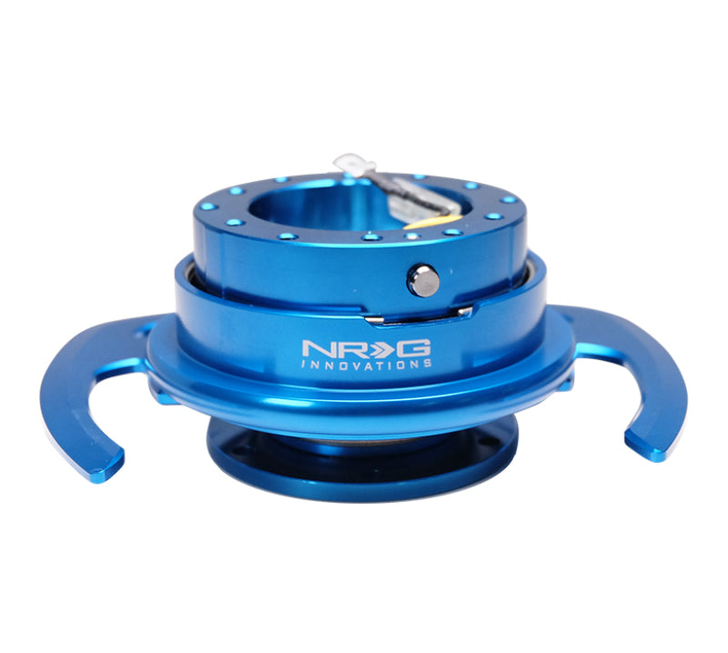 NRG SRK-700BL Quick Release Kit Gen 4.0 - Blue Body / Blue Ring w/ Handles