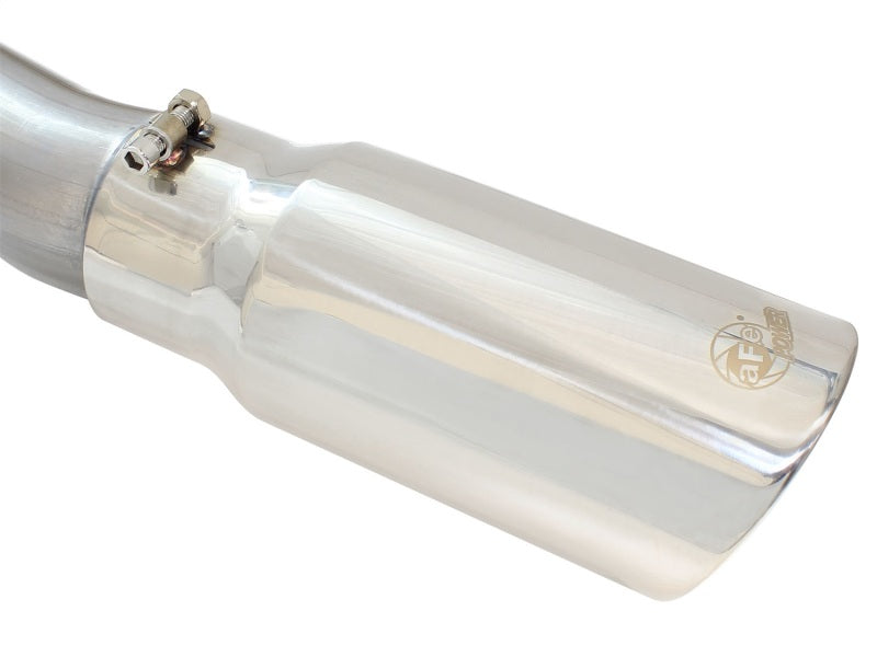aFe 49-43076-P MACHForce XP Exhaust 3in-3.5in SS Single Side Ext CB w/ Polish Tip 99-04 Ford F-250 V8 5.4L/6.8L