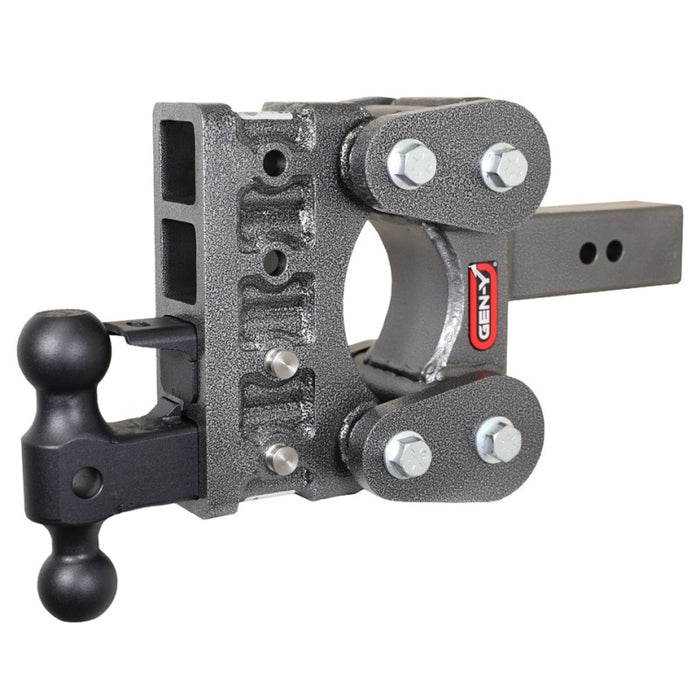 GEN-Y Hitch GH-1124 Gen-Y The Boss Torsion-Flex 2.5in Shank 5in Drop 16K Hitch w/GH-051 Dual-Ball/GH-032 Pintle Lock