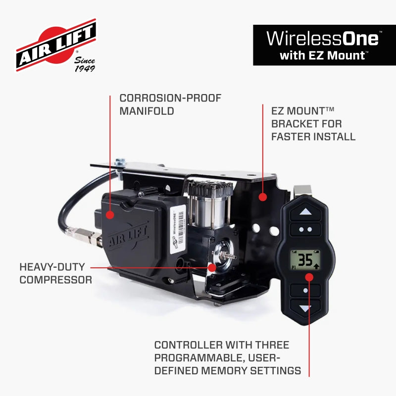 Air Lift 25980EZ Wireless One (2nd Generation) w/EZ Mount