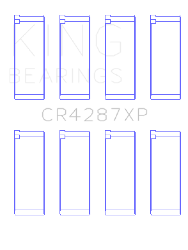 King Engine Bearings CR4287XPSTDX Acura B18C1/B18C5 VTEC (Size STDX) Performance Rod Bearing Set