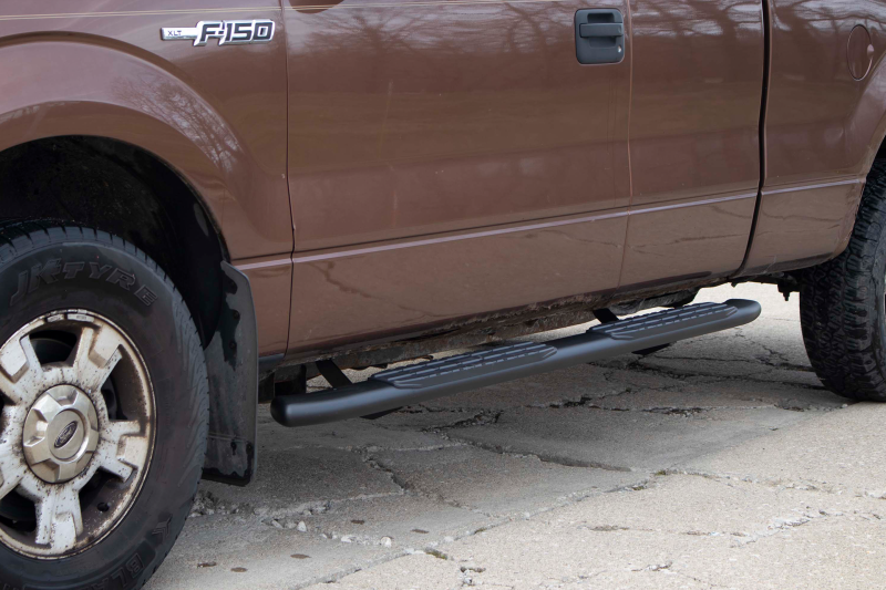 Fishbone Offroad FB21377 09-14 Ford F150 Extended Super Cab Oval Side Steps - Black Textured