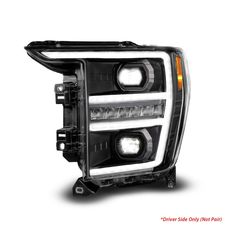 ANZO 111594-L 21-23 Ford F150 LED Projector Headlight w/Switchback+Sequential - Black (Driver Side Only)