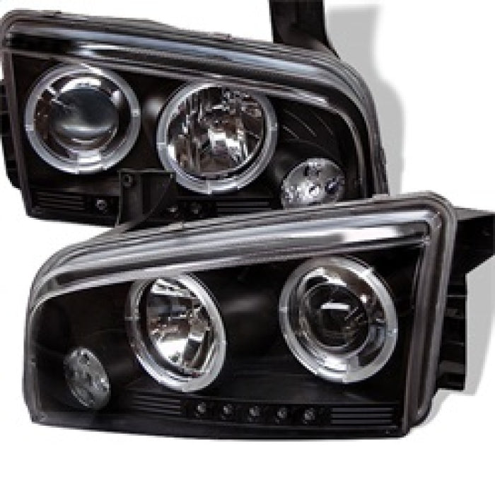 SPYDER 5009739 Spyder Dodge Charger 06-10 Projector Headlights Halogen Only - LED Halo LED Blk PRO-YD-DCH05-LED-BK